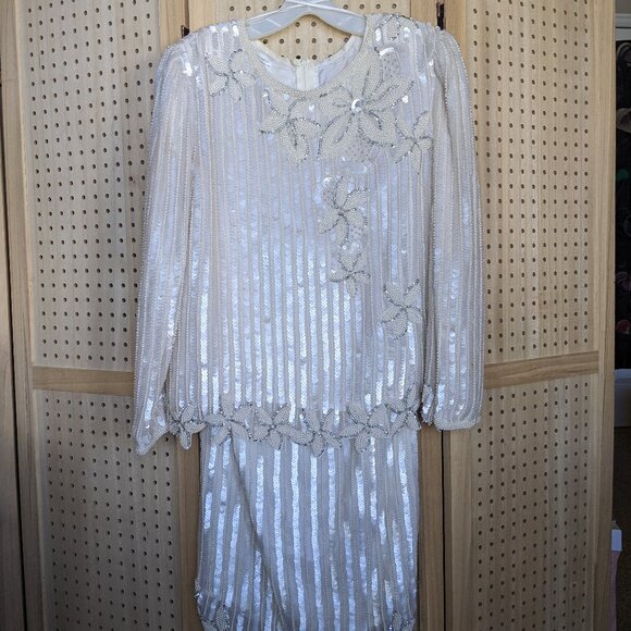 VINTAGE beaded masterpeice - 80's top and skirt, - Picture 1 of 16